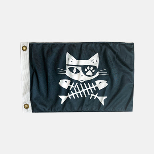 Pirate Kitty Boat Flag