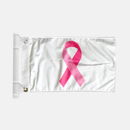 Breast Cancer Awareness Boat Flag + Starter Kit