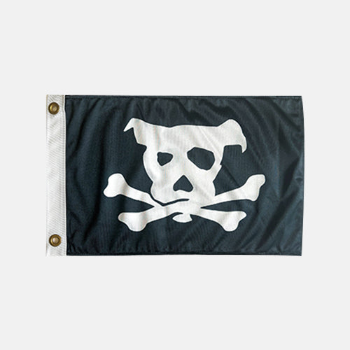 Pirate Dog Boat Flag