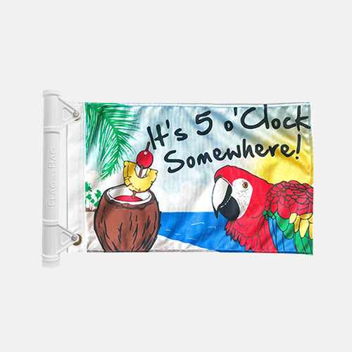 "5 O'Clock Somewhere" Boat Flag + Starter Kit