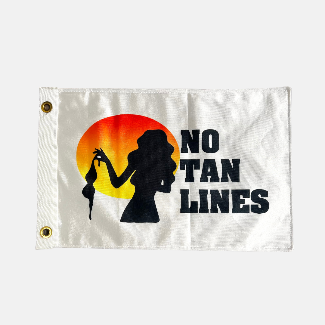 "No Tan Lines" Boat Flag