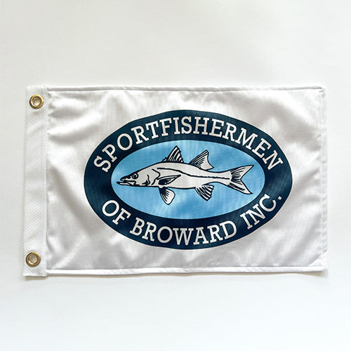 "Sport Fishermen of Broward Inc." Boat Flag + Starter Kit