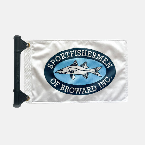 "Sport Fishermen of Broward Inc." Boat Flag + Starter Kit