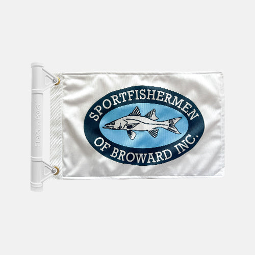 "Sport Fishermen of Broward Inc." Boat Flag + Starter Kit