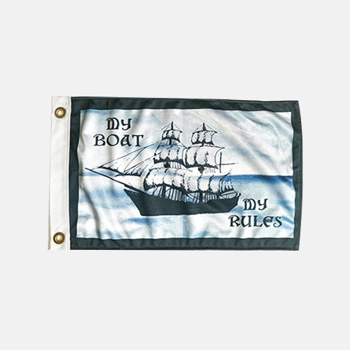 "My Boat My Rules" Boat Flag + Starter Kit
